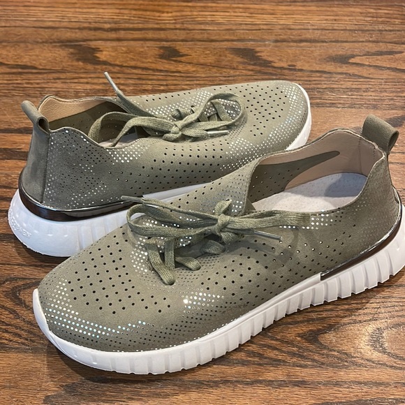 Ilse Jacobsen Hornbaek Shoes in Army / Silver - Picture 1 of 5